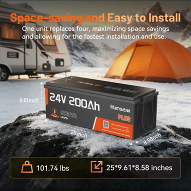 ColdSky Ventilador Recargable | Lámpara Exterior Solar con sensor de Mov | Batería HumsiENK 24v 200 Amp - 7/7