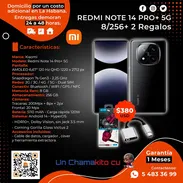 📱380 📱 REDMI NOTE 14 PRO+ 5G 8/256 CON REGALOS. MENSAJERÍA CON FACTURA Y GARANTÍA. TLF 54833699 - Img 51826653