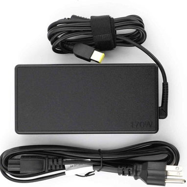Cargador de punta amarilla cuadrada de 135 W para Lenovo ThinkPad X1 Extreme 20MF 20MF 20MG Cable adaptador de fuente - 4/4