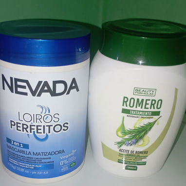 Tratamiento aceite Romero 1kg, mascarilla Matizadora para cabellos rubios grises y decolorados.10 USD - 2/2