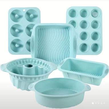 Kit de reposteria de 6 piezas, moldes grandes de Silicona resistente al calor - 3/5