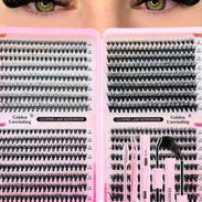 *🌸 Golden Unwinding – Libro de Pestañas Dramáticas 640 pcs* Consigue una mirada intensa y sofisticada con volumen prof - Img 56327432