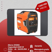 Planta Eléctrica SIGMA 6500W, DUAL de gasolina y gas, 110/220V - Img 56083164