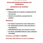 Oferta de trabajo(encargado de almacén) - Img 56626270