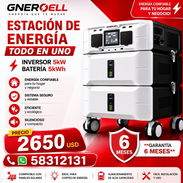 Estación de energía todo en uno Gnercell Inversor 5kw con bateria 5kwh Precio 2650usd - Img 55991237