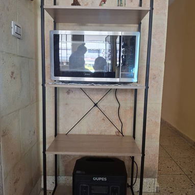 🔸 Estantería de Metal y Madera.   📏  60cm ancho  📏 32.5cm profundidad.  📏 148cm altura    📦 Nueva en su caja. - Img 122551597