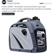 Pulsar Inverter super silencioso 2300W / 110V (Gasolina solamente - Img 56735101