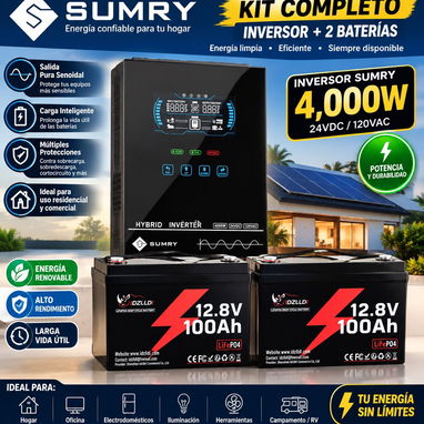 Sistemas solares 2 en uno inversor y batería - 3/7