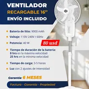 Ventilador recargable de pedestal - Img 55602337