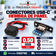 🔌 Conectores USB-C Hembra de Panel – 2 versiones disponibles - Img 58160273