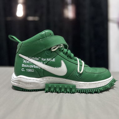 Nike x Off-White Air Force 1 Mid 'Pine Green' como nuevas(2 puestas) #43.     DETALLES EN LAS FOTOS - 5/9