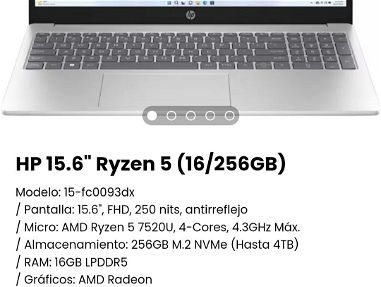 !!HP 15.6" Ryzen 5 (16/256GB) Modelo: 15-fc0093dx!!! - Img main-image-45634287