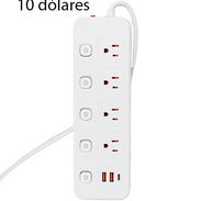 Regleta con 4 tomas independientes, 2 puertos USB y 1 Usb-c - Img 56766667