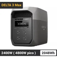 EcoFlow DELTA 3 Max Con 2048Wh, 2400W - Pico 4800W, Carga Rápida y Batería LiFePO Estación de Energía Portátil - Img 55745898