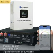 inversor de 5kw Batería de 5kw 3 paneles de 620w. la isla - Img 56709565