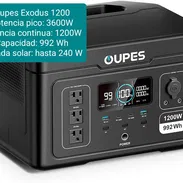Estación de energía Oupes Exodus 1200w $500usd .de 992 wh con pico 3600 W .y entrada solar hasta 240 W - Img 54102435
