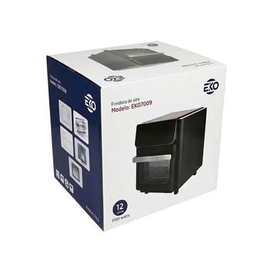 Freidora de aire color negro de 12 L EKO 1700w precio $95 USD Transporte Adicional Factura y garantía - Img 125648252