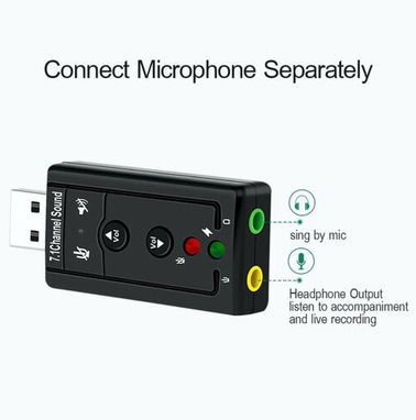 🌻 Tarjeta de audio 7.1, USB 2.0....VER FOTOS....51736179.... - Img 87797787