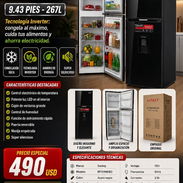 🧊 INVERTER 🧊 REFRIGERADOR SANKEY 9.43 PIES NO HACE HIELO. MENSAJERÍA CON FACTURA Y GRANATÍA. 📲 54833699 - Img 55827378