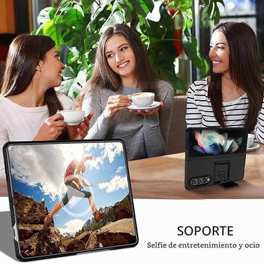 🪷Asuwish Funda para Samsung Galaxy Z Fold 3 5G – Negro🪷 - 6/6