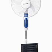 Ventilador Recargable de Pedestal Dawang de 16” con panel solar - Img 56381089