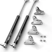 brazos  elevacion de  maletero de gas ,con base y anclaje , para adaptar a maleteros de carros ,40 cm  medida extendida - Img 49256686