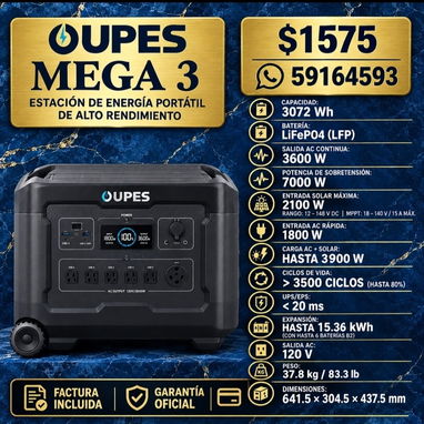 🔥⚡ ¡ENERGÍA SIN LÍMITES! ECOFLOW, GROWATT, DJI, BLUETTI y OUPES. 🔋 ¡POTENCIA A PRECIOS ESPECIALES! - 3/10