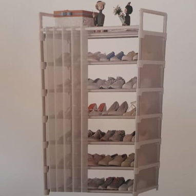 Zapatera de 6 Niveles con Cortina(CVV+) - 2/4