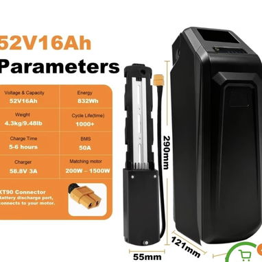 Cargador bicicleta 48v 3a, moto 72v 5a y bicimoto 48v 5a, bicicleta 48v 3a y 2a, GPS con Alarma, Capa impermeable - 2/5
