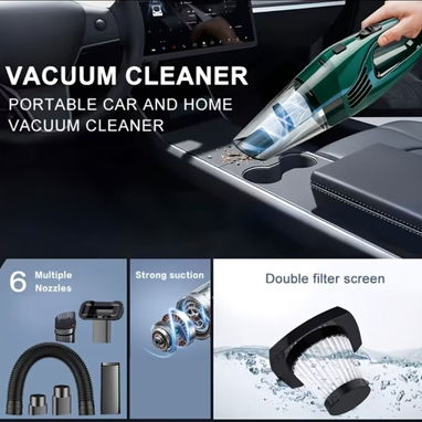 Aspirador de mano. Sistema de limpieza para carros con aspiración 🍃$40 - 5/5
