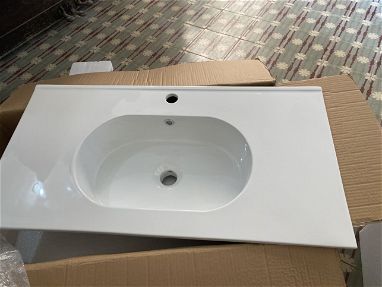 Lavamano de encimera blanco coco 1x46 nuevo en caja , transporte y garantía - Img main-image-45641524