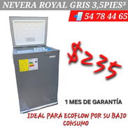 Nevera Royal de 3.5 pies , factura, garantía y transporte hasta la puerta de su casa - Img 58432276