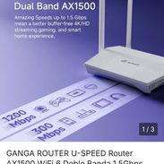 ROUTER U-SPEED AX1500 WIFI 6 DUAL BAND GIGABIT /63142460 - Img 56965841
