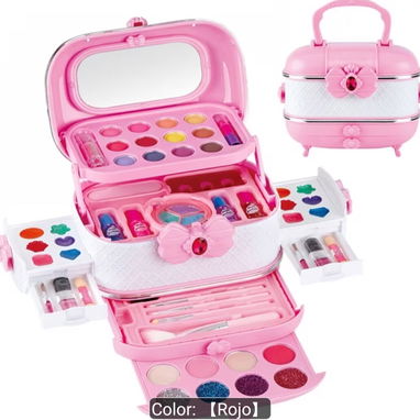 Set de Cosméticos Maquillaje Niña Esmalte de Uñas Maleta de Juguete Regalo de Cumpleaños para Actuaciones. - Img 123209238