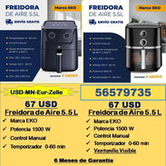 FG-FREIDORAS DE AIRE 5.5 litros Tlf 56579735/(USD-MN-Eur-Zelle)/Garantía 6m/Envio Gratis - Img 54020045