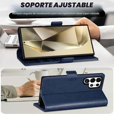 🍑TUCCH Funda Tipo Cartera para Samsung Galaxy S25 Ultra – RFID🍑 - 3/6