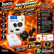 Hoco – Micrófono Inalámbrico L21 Charm para Iphone, entrega de Factura para su Garantía. Variedad de Productos - Img 57369857