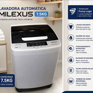 *Lavadora automática Milexus de 7.5 kg* Solo agua fría - Precio 240 USD - Con transporte - Garantía 1 mes - Img 57418674