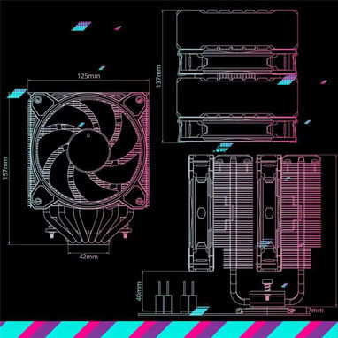 Disipador por Aire Cooler Master Hyper 622 Halo White - 10/10