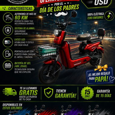 moto eléctrica, bicimoto, moto de combustión, bicicleta eléctrica, patineta eléctrica, triciclo y accesorios - Img 123561154