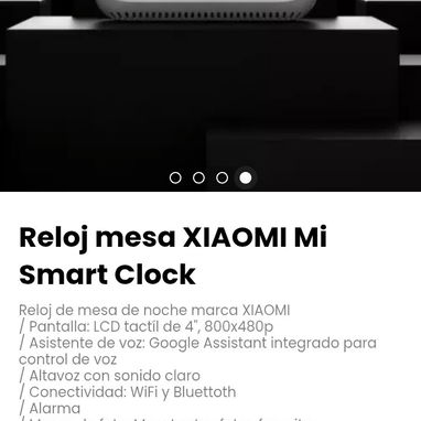 Reloj mesa XIAOMI Mi Smart Clock. Reloj de mesa de noche marca XIAOMI - Img 114302411