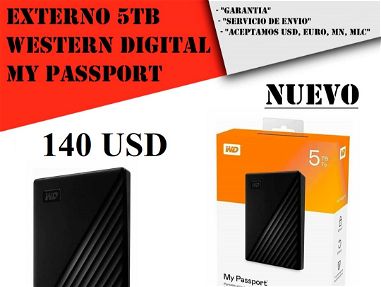 DISCO DURO EXTERNO 5TB Western Digital My Passport WD HDD Externo / 5tb NUEVO EN CAJA +5353161676 - Img main-image