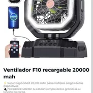 Ventilador Recargable F10 (REBAJA DE PRECIO) - Img 57219650