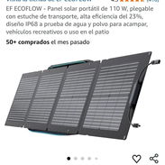 ☀️ Panel Solar EcoFlow 110Wh – Portátil ☀️ - Img 55426262