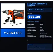 TALADRO DE IMPACTO RÁPIDO . - Img 57514091