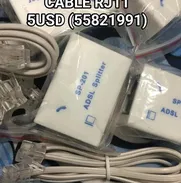 SPLITTER ADSL PARA NAUTA HOGAR NO PIERDA SU CONECCION X UNA LLAMADA SELLADOS + CABLE RJ11 55821991 - Img 50308524