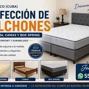 ✨🫴TENEMOS A LA VENTA COLCHONES, CAMAS DE TUBOS, BOX SPRING, BUEN PRECIO TRANSPORTE INCLUIDO LLAME (55632907) - Img 55594164