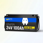 Batería LiFePO4 WattCycle 24V 100Ah $620 USD | 2560Wh | BMS 100A | Escalable 20.48kWh | La Habana - Img 57308394