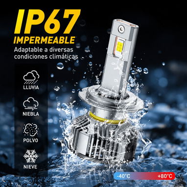 Bombillas LED para faros delanteros AUXITO Serie Y19 H7 - 6/10