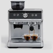 Máquina de café expreso con molinillo y espumador de leche, cafetera espresso de 20 bares, tanque de agua extraíble de 2 - Img 55309159